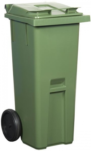 120 liter plastcontainer med hjul