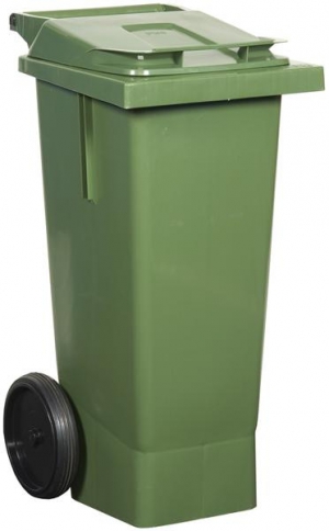 80 liter plastcontainer med hjul